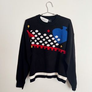 Cider 80’s memphis design sweater, size L, nwt
